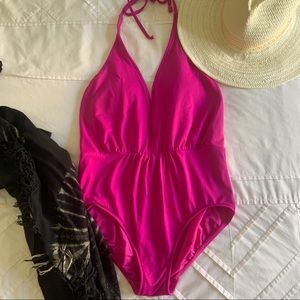 Seafolly One Piece Halter Bathing Suit